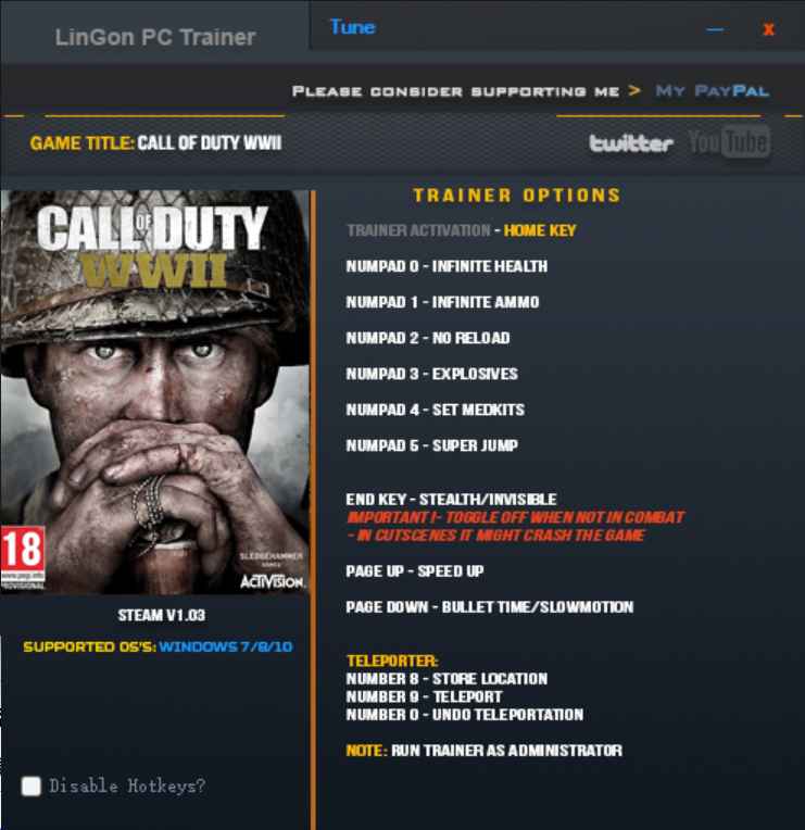 使命召唤14:二战修改器 第1张 使命召唤14:二战修改器 第1张