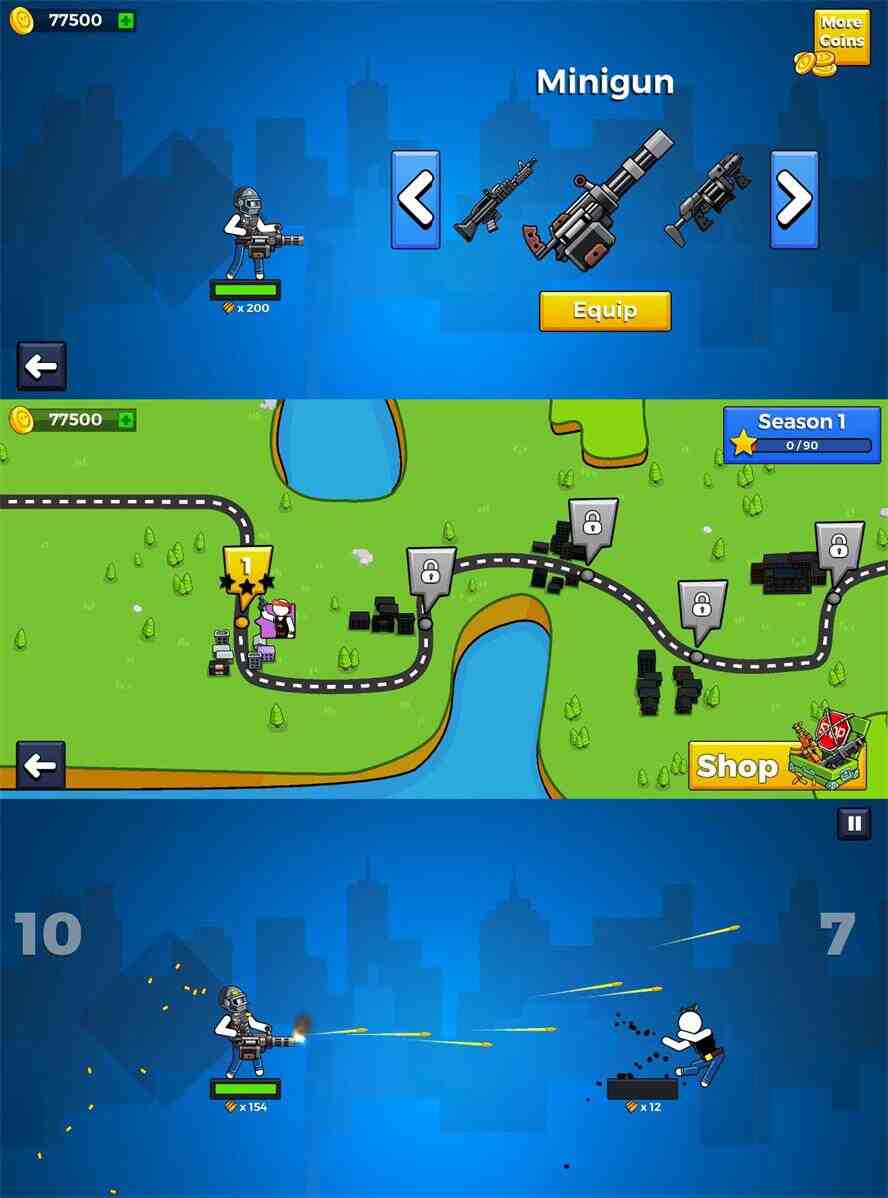 闯关射击游戏 火柴人枪手英雄 第1张 闯关射击游戏 火柴人枪手英雄 第1张