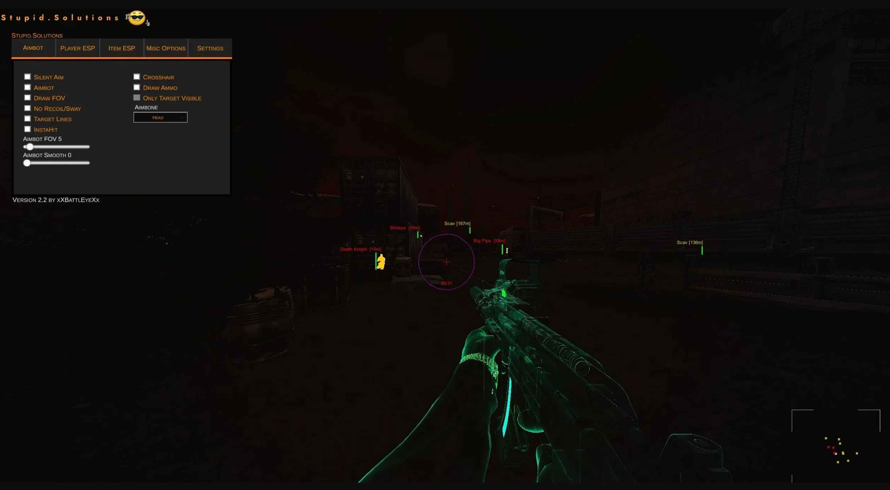 逃离塔科夫Stupid.Solutions PVE辅助 v3.3.1 第1张 逃离塔科夫Stupid.Solutions PVE辅助 v3.3.1 第1张