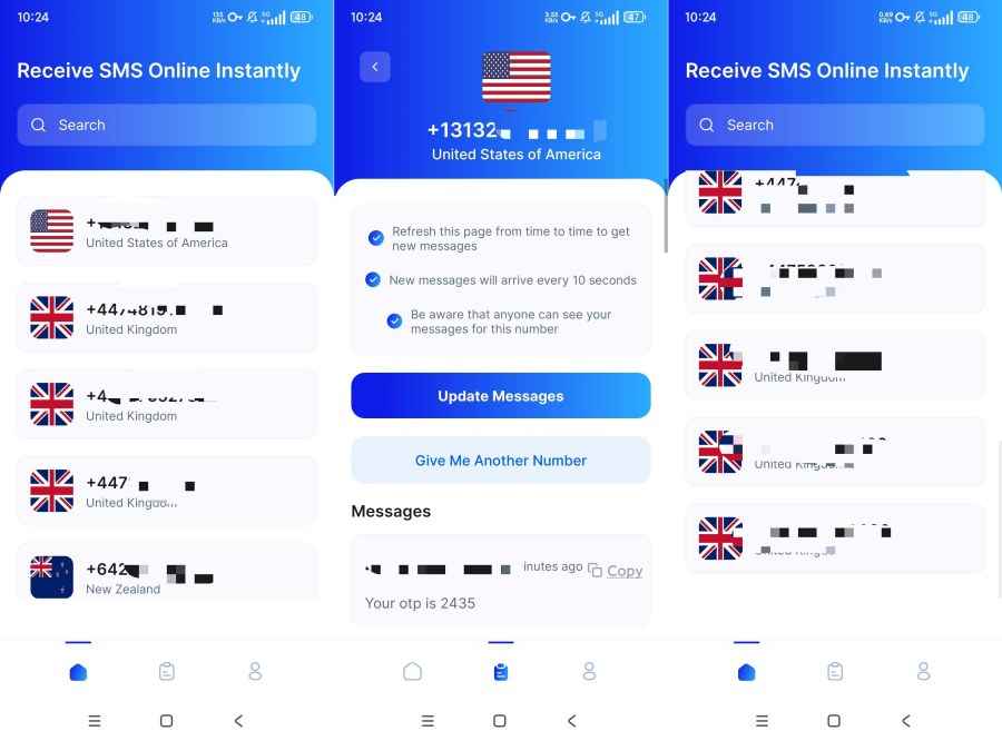 receive-sms8.2临时虚拟手机号码接受短信 第1张 receive-sms8.2临时虚拟手机号码接受短信 第1张