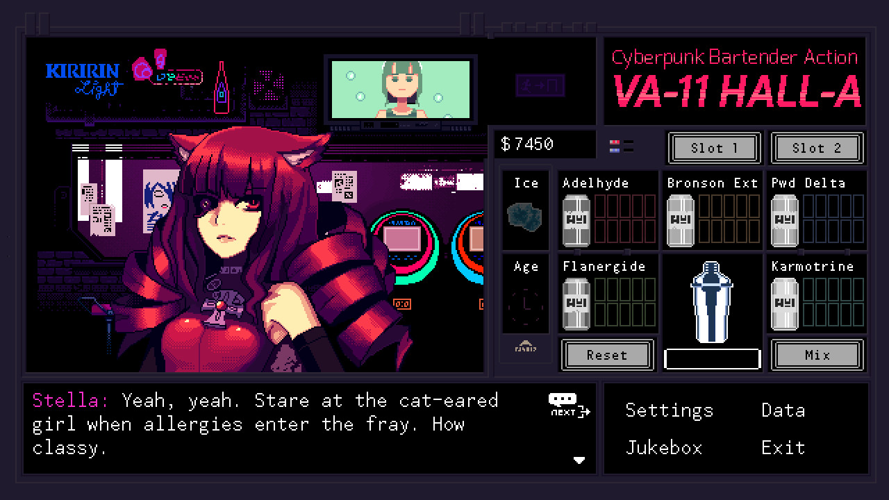 VA-11 HALL-A:赛博朋克酒保行动/VA-11 Hall-A: Cyberpunk Bartender Action 第1张 VA-11 HALL-A:赛博朋克酒保行动/VA-11 Hall-A: Cyberpunk Bartender Action 第1张