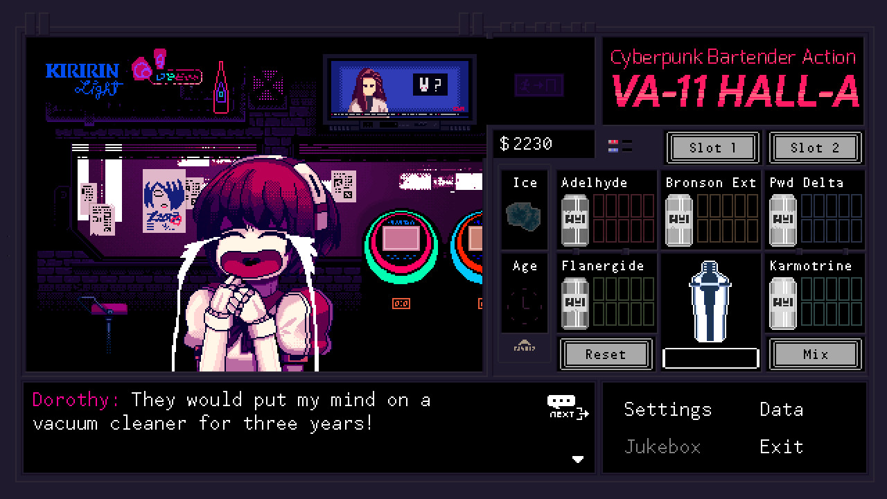 VA-11 HALL-A:赛博朋克酒保行动/VA-11 Hall-A: Cyberpunk Bartender Action 第2张 VA-11 HALL-A:赛博朋克酒保行动/VA-11 Hall-A: Cyberpunk Bartender Action 第2张