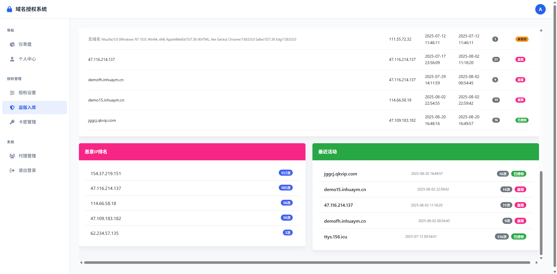 PHP域名授权验证系统1.2开源版 第6张 PHP域名授权验证系统1.2开源版 第6张